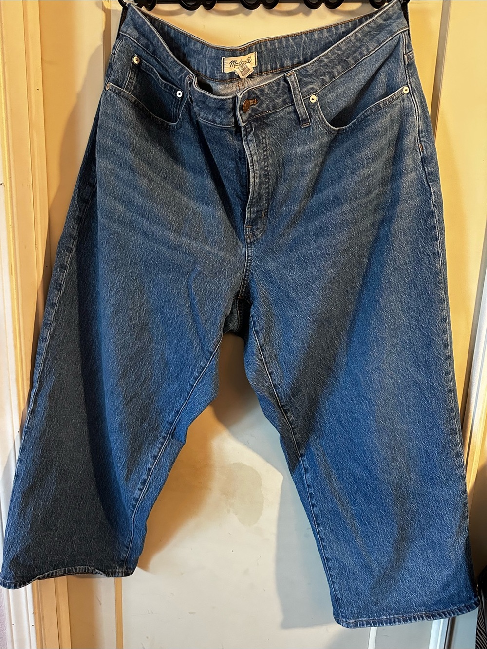 Madewell Curvy Perfect Vintage Wide Leg Cropped Jeans - 20W